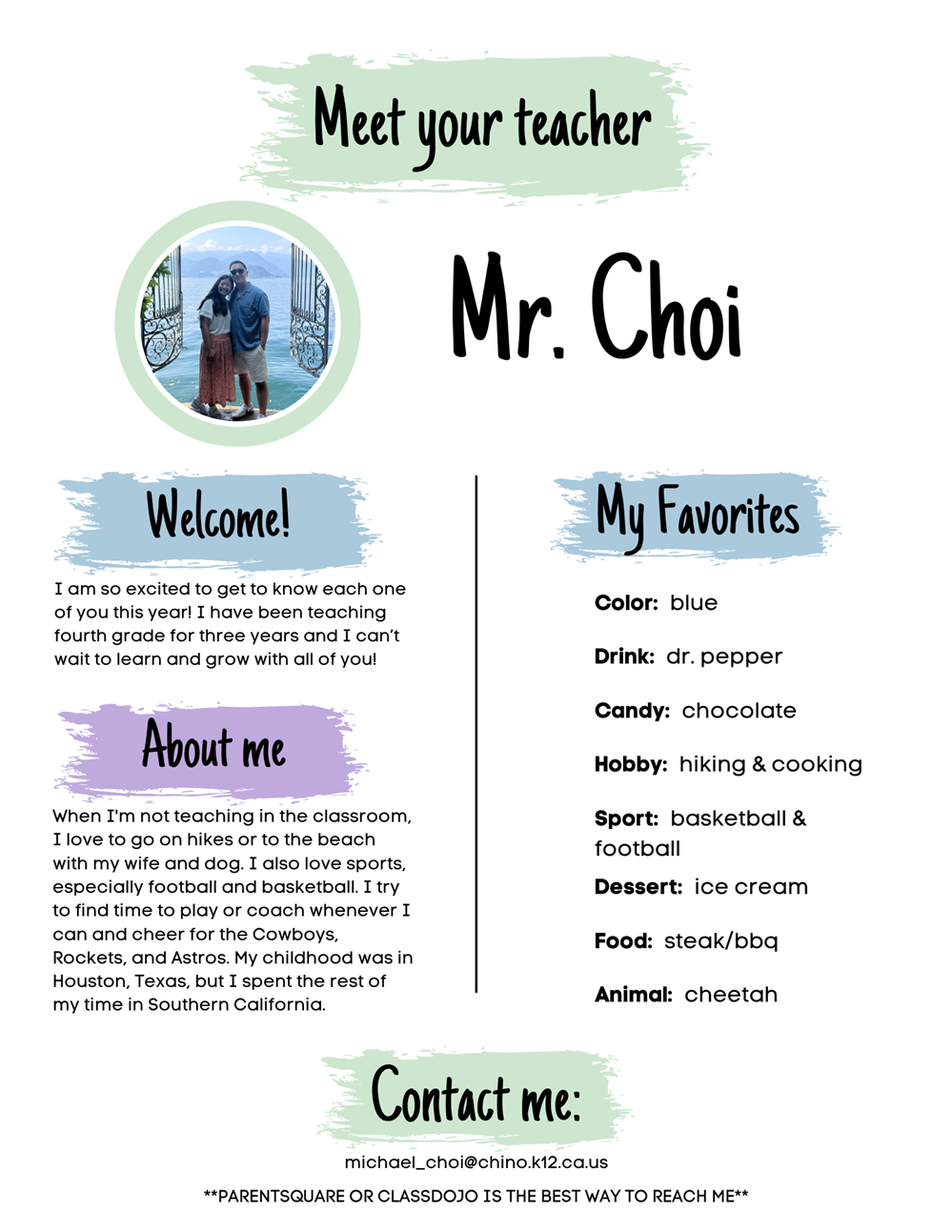 Meet the teacher